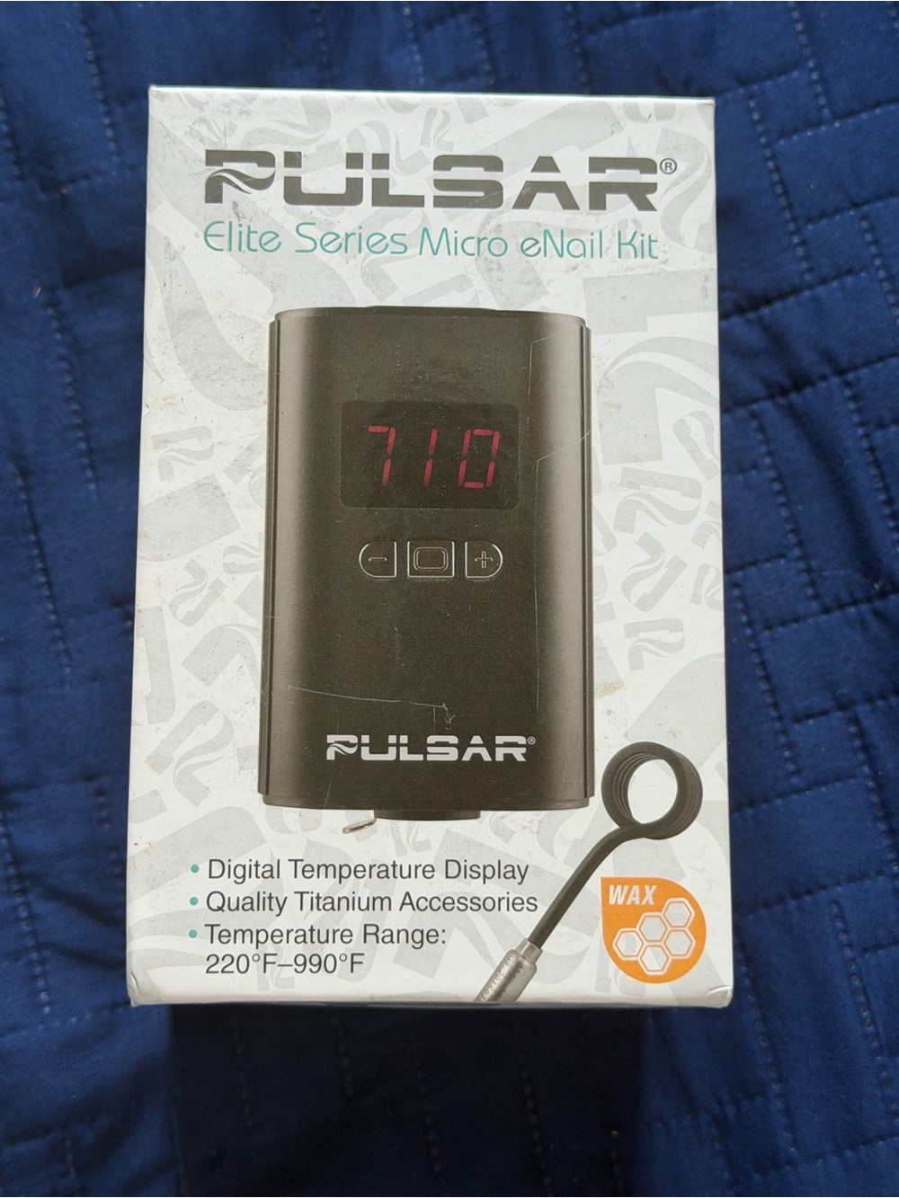 Pulsar Elite Series Micro eNail Kit - White and Teal with Orange Accent